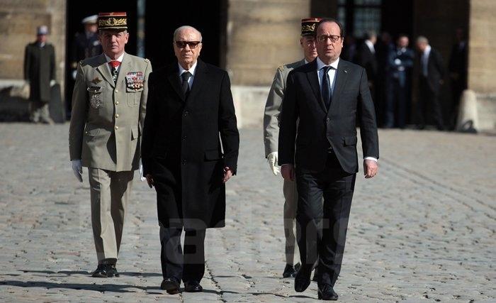 La France réserve à Caïd Essebsi un accueil chaleureux, haut en couleurs