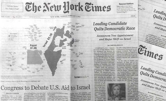 The Independent : une campagne anti-israelienne distribue en ville une fausse édition du New York Time