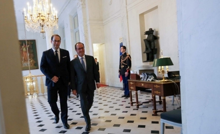 Hollande à Chahed : « La France est là! » (Les Photos de l'Elysée)