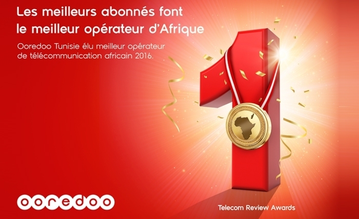 Ooredoo Tunisie : Meilleur operateur en Afrique en 2016