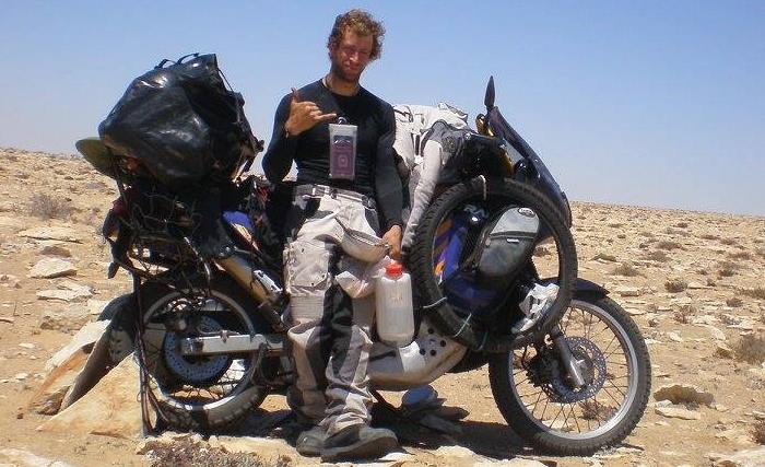 Un Italien à moto à travers l’Afrique