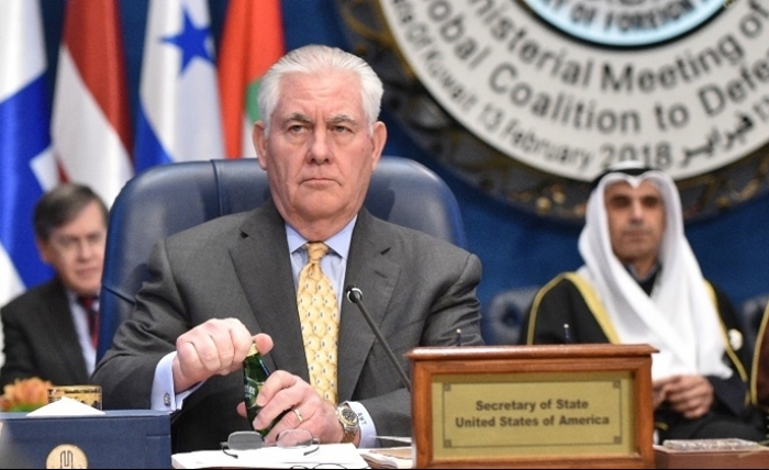 Le ministre américain des Affaires étrangères Rex Tillerson : Nous ne pouvons laisser Daech cherche refuge en Libye ou ailleurs Le ministre américain des Affaires étrangères Rex Tillerson : Nous ne pouvons laisser Daech cherche refuge en Libye ou ailleurs
