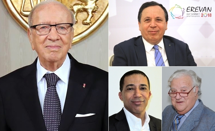 Qui accompagne Caïd Essebsi au Sommet de la Francophonie à Erevan Qui accompagne Caïd Essebsi au Sommet de la Francophonie à Erevan