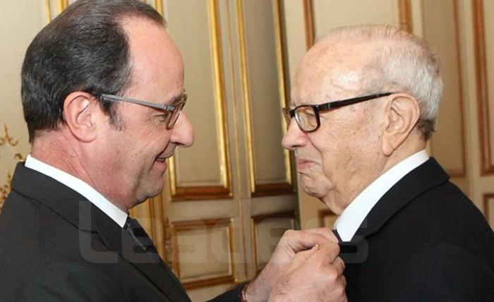 Dîner d’Etat à l’Elysée, avec Hollande et Béji Caïd Essebsi