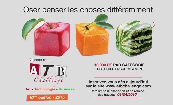 Communiqué ATB Challenge : Lancement de la 10ème Edition du concours ATB Challenge 2015 Communiqué ATB Challenge : Lancement de la 10ème Edition du concours ATB Challenge 2015