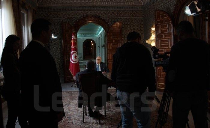 Exclusif - Une grande interview de Caïd Essebsi à Leaders : Un an à Carthage Exclusif - Une grande interview de Caïd Essebsi à Leaders : Un an à Carthage