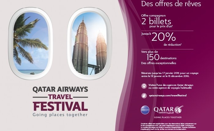 Qatar Airways lance son premier Festival du Voyage, sa plus grande promotion à ce jour