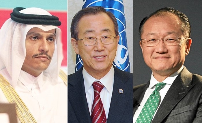 Le SG de l'ONU, le président de la Banque Mondiale et le ministre qatari des Affaires étrangères en visite à Tunis en début de semaine Le SG de l'ONU, le président de la Banque Mondiale et le ministre qatari des Affaires étrangères en visite à Tunis en début de semaine
