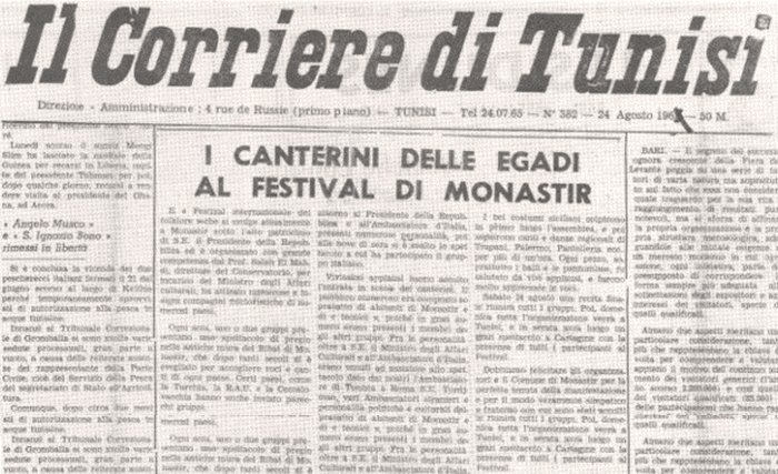 «Il Corriere di Tunisi» fête ses 60 ans «Il Corriere di Tunisi» fête ses 60 ans