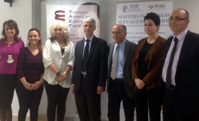 Accord de partenariat entre MSB (Mediterranean School of business) et TAEF (Tunisian American Enterprise Fund) 