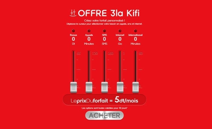 Exclusivité Ooredoo : Avec « 3la kifi », personnalisez votre offre à votre guise Exclusivité Ooredoo : Avec « 3la kifi », personnalisez votre offre à votre guise