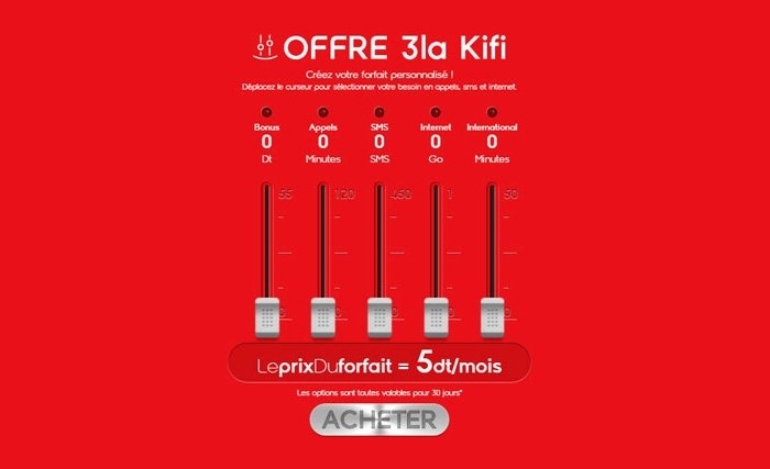 Exclusivité Ooredoo : Avec « 3la kifi », personnalisez votre offre à votre guise