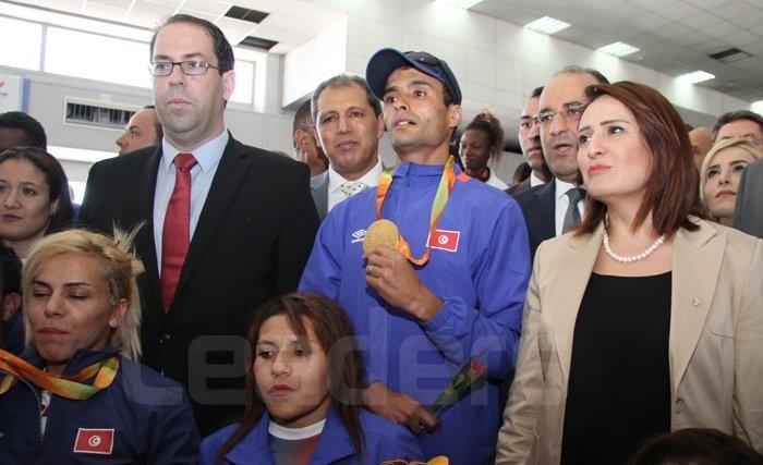 Le retour des athlètes handicapés de rio 2016 en photos Le retour des athlètes handicapés de rio 2016 en photos