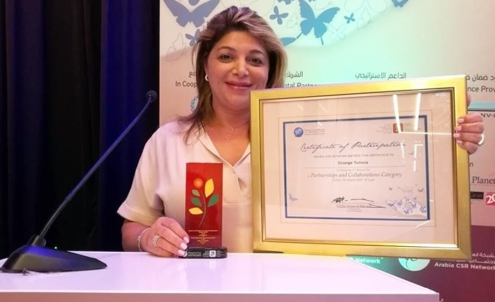 Orange Tunisie récompensé lors de la cérémonie des « Arabia CSR Awards 2016 » à Dubaï pour sa politique de responsabilité sociétale Orange Tunisie récompensé lors de la cérémonie des « Arabia CSR Awards 2016 » à Dubaï pour sa politique de responsabilité sociétale
