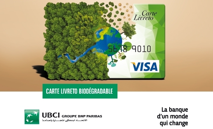 L’UBCI, première banque en Tunisie à lancer sa carte biodégradable L’UBCI, première banque en Tunisie à lancer sa carte biodégradable
