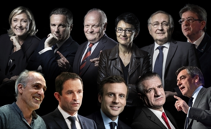 Présidentielle française : 4 candidats dans un mouchoir de poche