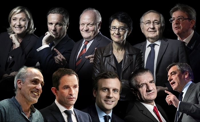 Présidentielle française : 4 candidats dans un mouchoir de poche Présidentielle française : 4 candidats dans un mouchoir de poche