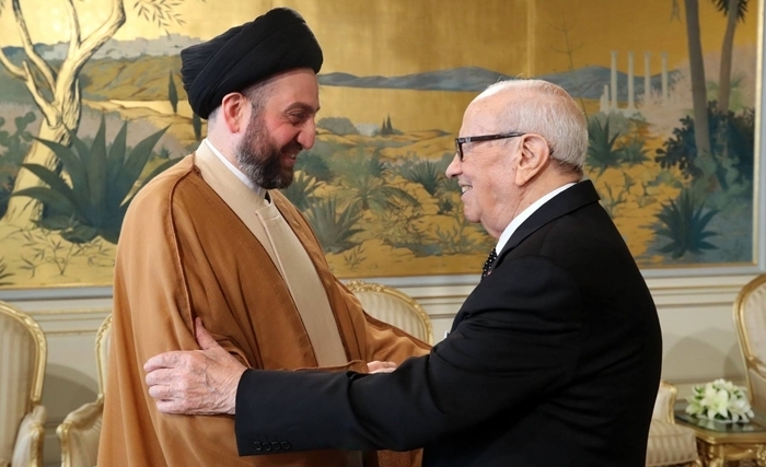 Ammar al-Hakim chez Caïd Essebsi : une visite significative en Tunisie Ammar al-Hakim chez Caïd Essebsi : une visite significative en Tunisie