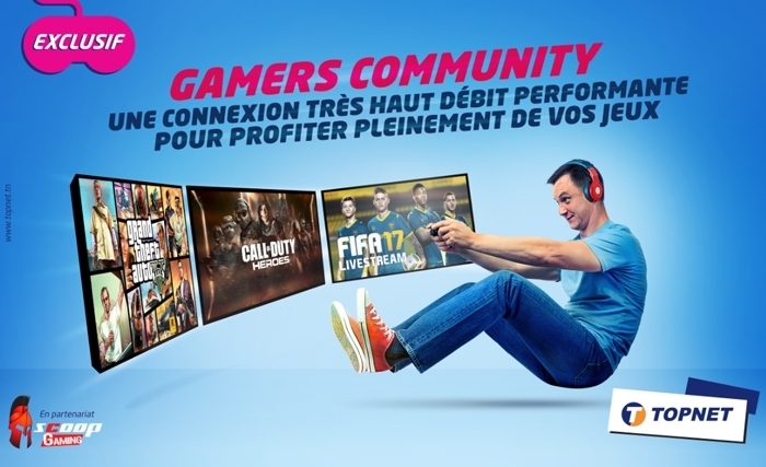 TOPNET lance «Gamers Arena» pour la création de son équipe e-sport et présente sa solution «Gamers Community» TOPNET lance «Gamers Arena» pour la création de son équipe e-sport et présente sa solution «Gamers Community»