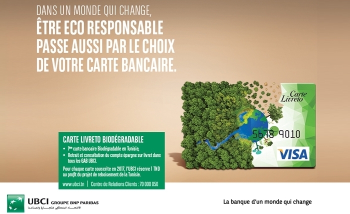L’UBCI renouvelle son engagement au « pacte pour une tunisie verte » a l’occasion du lancement de sa nouvelle carte livreto