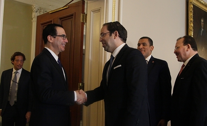 Le ministre américain du Trésor, Steven Munchin, ‘’très attentif’’ aux besoins de la Tunisie Le ministre américain du Trésor, Steven Munchin, ‘’très attentif’’ aux besoins de la Tunisie