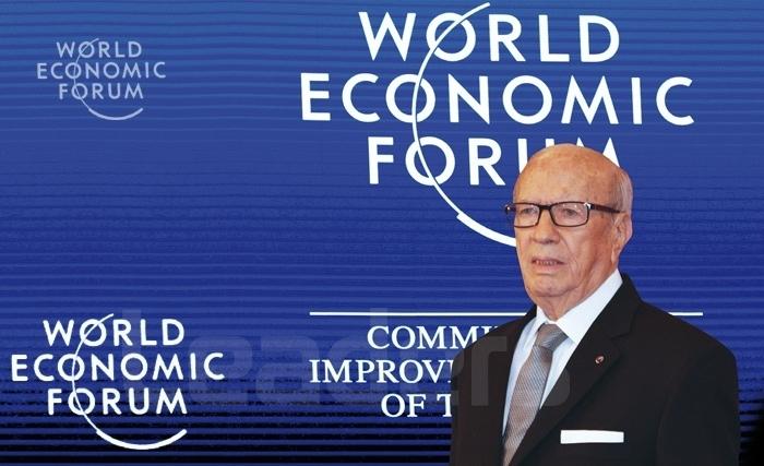 Le pésident Tunisien Beji Caïd Essebsi a Davos 2018 Le pésident Tunisien Beji Caïd Essebsi a Davos 2018