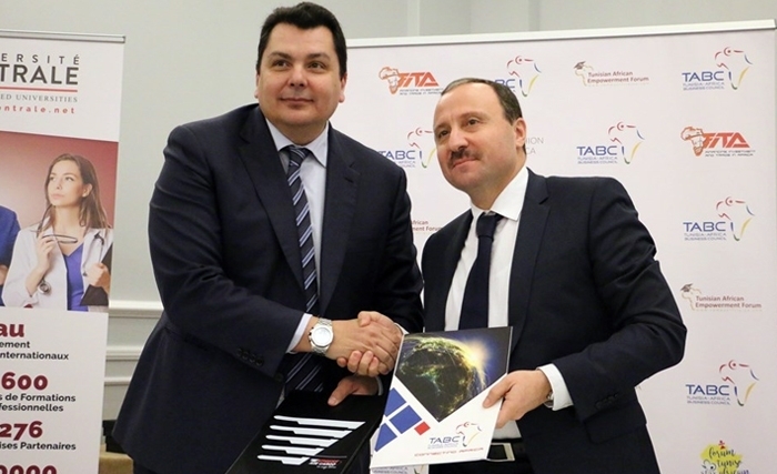 TABC signe trois conventions avec ses partenaires l’université centrale, Express Cargo et Sancella