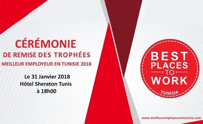 Ceremonie de remise des trophees "meilleurs employeurs en tunisie 2018" 