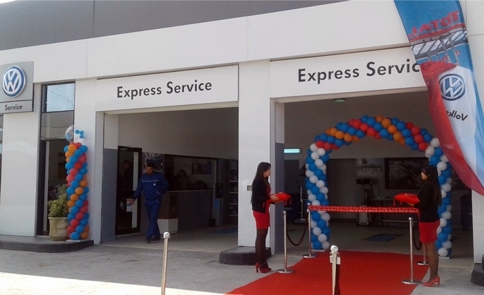 Inauguration du 1er VOLKSWAGEN EXPRESS SERVICE à la station-service Total Soliman