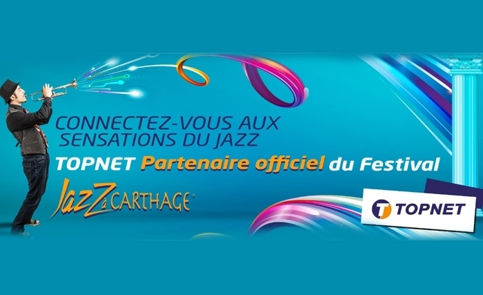 TOPNET, partenaire officiel du festival Jazz à Carthage TOPNET, partenaire officiel du festival Jazz à Carthage