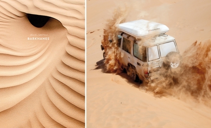 Jellel Gasteli: Au milieu des dunes remodelées par le vent Jellel Gasteli: Au milieu des dunes remodelées par le vent