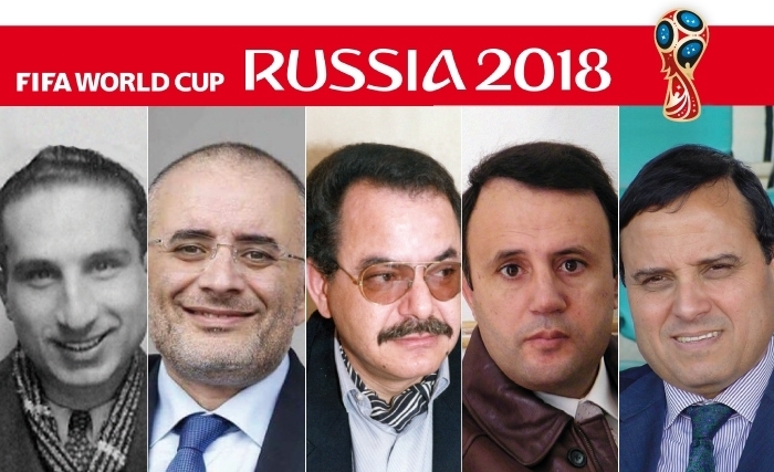 Les Tunisiens de la Fifa: Ahmed Zouiten, Tarek Bouchamaoui, Slim Aloulou,Slim Chiboub et Néji Jouini