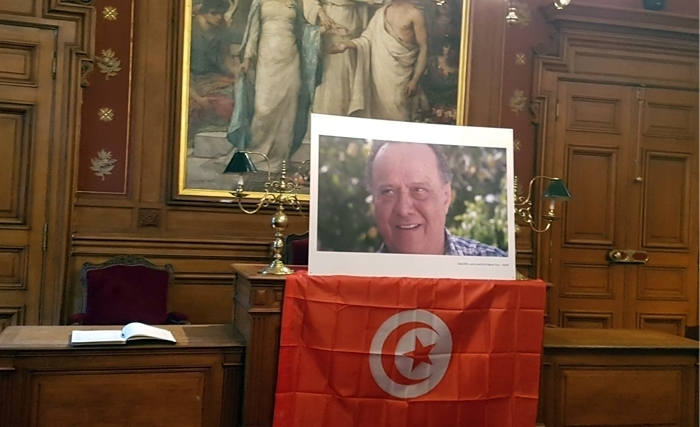Les tunisiens de paris rendent hommage a Salah Zeghidi et a Maya Jeribi