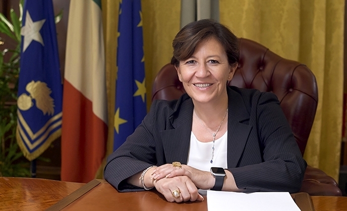  La ministre italienne de la Défense, Elisabetta Trenta, ce 23 juillet à Tunis
