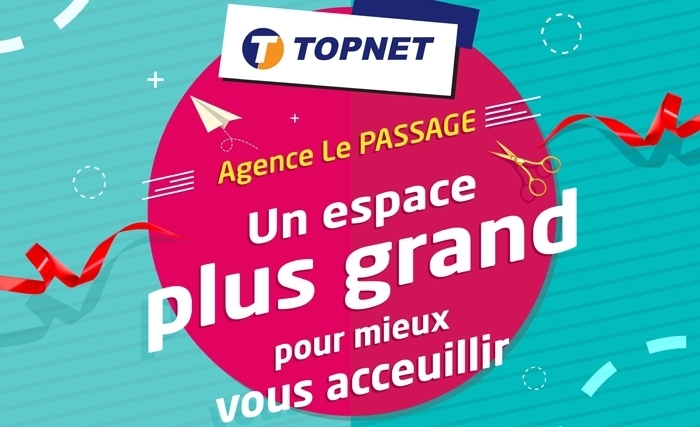 Réouverture de l’agence TOPNET Le Passage à Tunis Réouverture de l’agence TOPNET Le Passage à Tunis