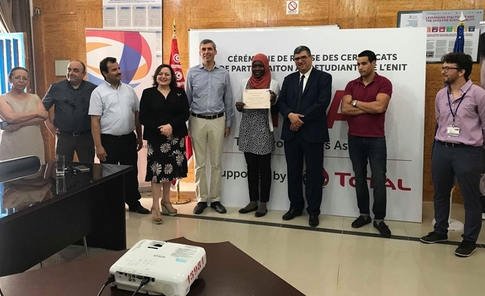 Total Tunisie – ENIT: Remise des certificats de participation à la formation TPA