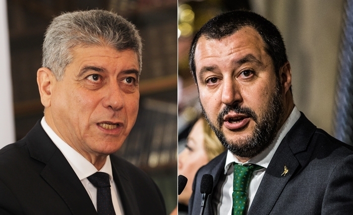 Ghazi Jribi et Matteo Salvini Ghazi Jribi et Matteo Salvini