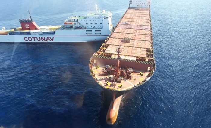 Collision entre un navire roulier de la CTN et une embarcation chypriote au large de la Corse