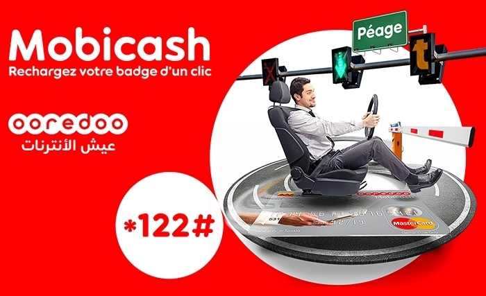 Grâce à Ooredoo, rechargez à distance votre badge Télépéage de Tunisie Autoroutes Grâce à Ooredoo, rechargez à distance votre badge Télépéage de Tunisie Autoroutes