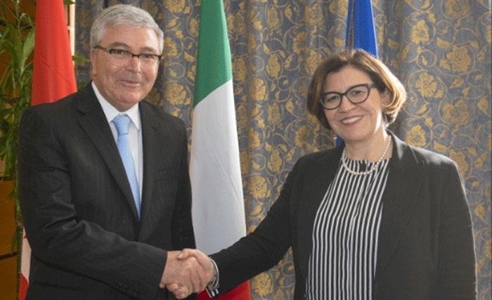 Zbidi à Rome pour le renforcement de la coopération militaire tuniso-italienne