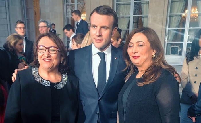 Wided Bouchamaoui chez Macron Wided Bouchamaoui chez Macron