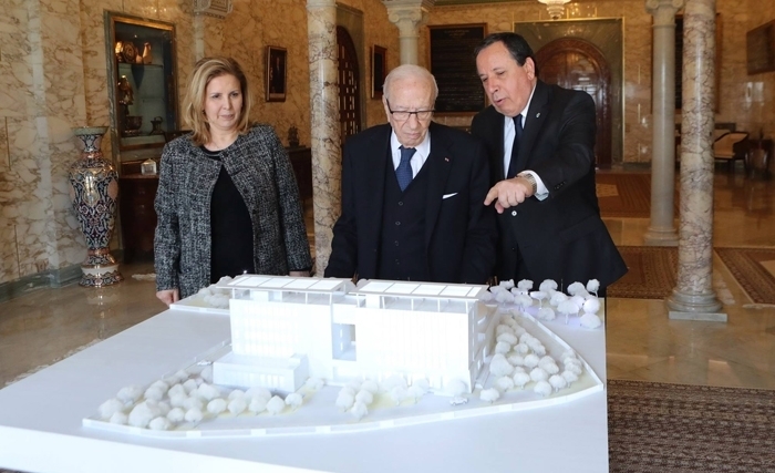 Pose de la première pierre du siège de l'Académie diplomatique Pose de la première pierre du siège de l'Académie diplomatique