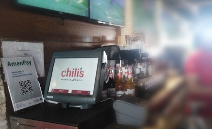 AMEN BANK généralise «AmenPay» son application de Mobile Payement,au grand public et à tous les commerçants: démarrage avec les restaurants «Chili’s» AMEN BANK généralise «AmenPay» son application de Mobile Payement,au grand public et à tous les commerçants: démarrage avec les restaurants «Chili’s»