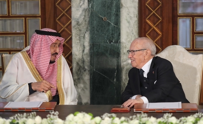 Beji Caïd Essebsi et Salmane ben Abdelaziz Beji Caïd Essebsi et Salmane ben Abdelaziz