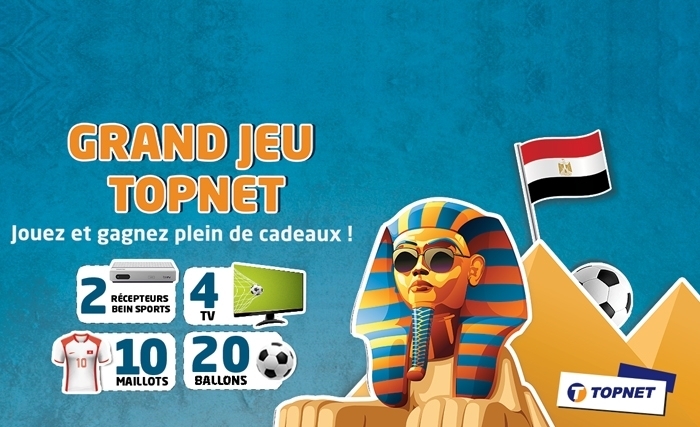 Participez au Grand Jeu TOPNET spécial Egypte 2019 Participez au Grand Jeu TOPNET spécial Egypte 2019