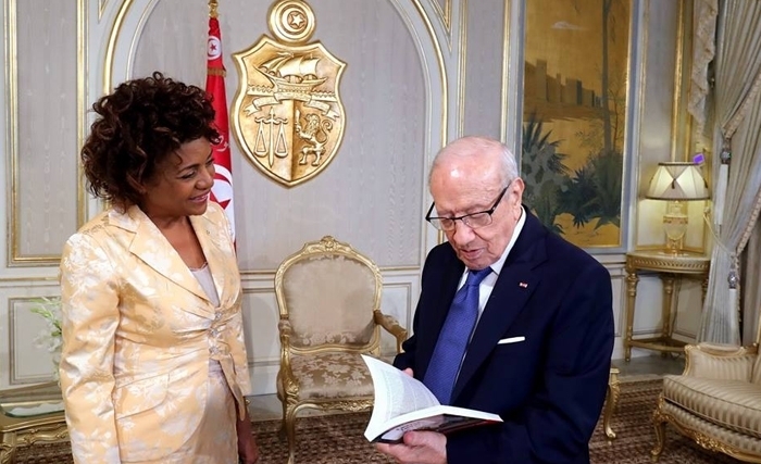 Hommage de Mme Michaëlle Jean Ancien Secrétaire générale de l'OIF à Beji Caïd Essebsi