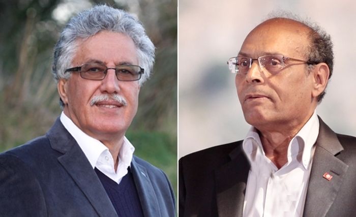 Hamma Hammami et Moncef Marzouki présentent leur candidature Hamma Hammami et Moncef Marzouki présentent leur candidature