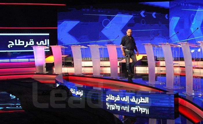 Premier débat télévisé des présidentielles en Tunisie : Découvrez le making of (Album photos) Premier débat télévisé des présidentielles en Tunisie : Découvrez le making of (Album photos)