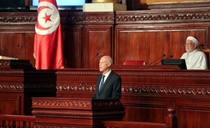 Dans son discours d'investiture, le président Kaïs Saïed se pose en rassembleur (Album Photos)