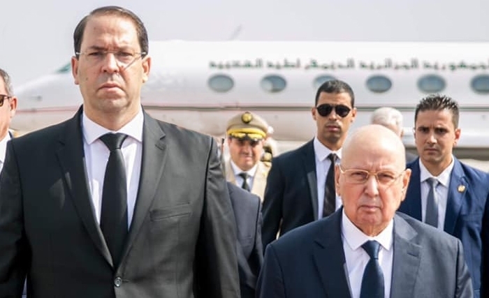 Youssef Chahed jeudi à Alger. Il est porteur d'un message du président Youssef Chahed jeudi à Alger. Il est porteur d'un message du président